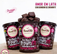 Bombom brownie com cobertura de chocolate belga 70% Food4Fit