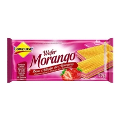 Wafer lowçucar morango