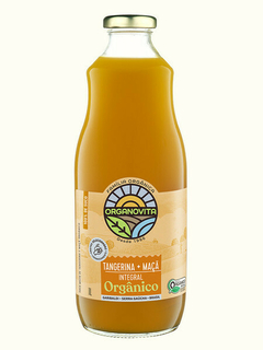 Suco de Tangerina e Maçã Integral Orgânico Organovita 1L