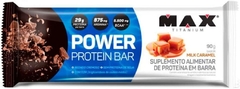 Power protein bar milk caramel 90g Max titanium