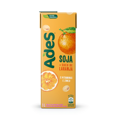 Bebida à Base de Soja Laranja Ades 1L