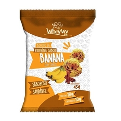 Biscoito de proteína sabor banana com canela 45g WheyViv Fit