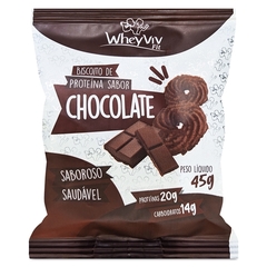 Biscoito de proteína sabor chocolate 45g WheyViv Fit