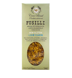 Massa de farinha de lentilha amarela Fusilli Ceres 200g