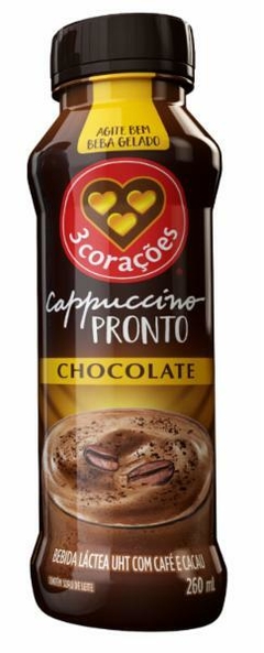 Pronto Cappuccino Chocolate 3 corações 260ml