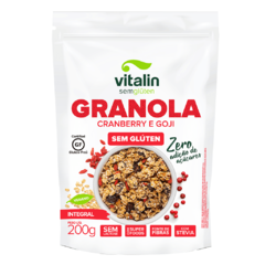 Granola de Cranberry e goji Sem glúten Vitalin 200g