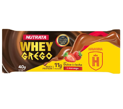 Whey grego barra Doce de leite e morango Havanna Nutrata