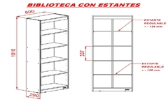 Biblioteca Clásica 5 Estantes Marrón Tbaco en internet