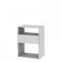 Mesa de Luz 1 cajón Blanca $41860