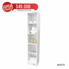 Organizador Multiuso 5 estantes Blanco 30x30x180