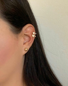 PIERCING FAKE CORAÇÕES BANHO OURO 18K - OLGA E - comprar online