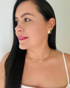 PIERCING FAKE VAZADO BANHO OURO 18K - VICK - Daherica Semijoias