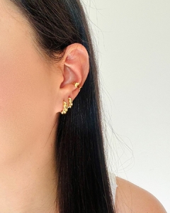 PIERCING FAKE FLORES BANHO OURO 18K - FLOR - comprar online