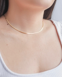 CHOKER LAMINADA BANHO OURO 18K - BONNIE - comprar online