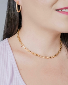 CHOKER ELOS CADEADO BANHO OURO 18K - MARTA na internet