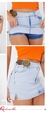 Saia short jeans com Fivela 72990 - comprar online