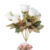 Flores Artificiais Buque Rosas 7 Ramos C/ Folhas Creme 31cm na internet