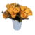 Flores Artificiais Buque Rosas 7 Ramos C/ Folhas Cor Amarelo na internet