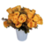 Flores Artificiais Buque Rosas 7 Ramos C/ Folhas Cor Amarelo - Corais do Acuípe │Mesa Posta