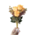 Flores Artificiais Buque Rosas 7 Ramos C/ Folhas Cor Amarelo - loja online