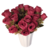 Flores Artificiais Buque Rosa 7 Ramos C/ Folhas Cor Vermelho na internet