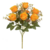 Flores Artificiais Buque Rosas 7 Ramos C/ Folhas Cor Amarelo