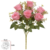 Flores Artificiais Buque De Rosas Cor Rosa 7 Ramos C/ Folhas - comprar online