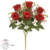 Flores Artificiais Buque Rosa 7 Ramos C/ Folhas Cor Vermelho - comprar online