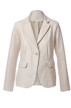 blazer feminino de couro legitimo