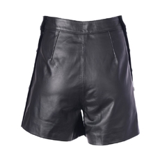 Short Botões Laterais - Couros Brasil Outlet - Roupa feminina de couro legítimo