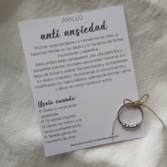 Anillo acero antiansiedad