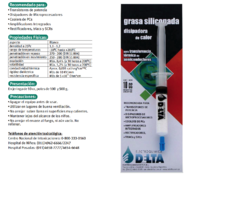 Grasa Siliconada 10cc Delta en internet