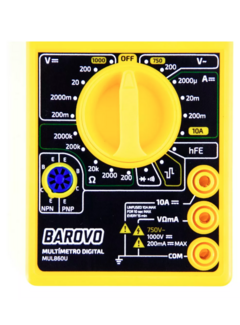 Multimetro Tester Digital BAROVO Mul860u C/ Buzzer + Puntas - comprar online