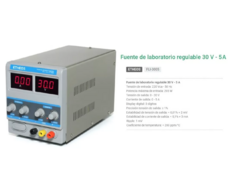 Fuente regulable ETHEOS 30V 0-5A - comprar online