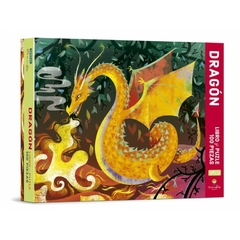 DRAGON LIBRO Y PUZLE - 100 piezas