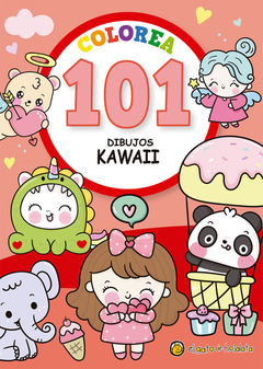 COLOREAR 101 DIBUJOS KAWAI