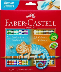 FABER CASTELL 24=48 BICOLOR