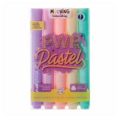 Resaltador Mooving x 5 pastel - Pwr Pastel