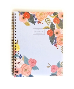 CUADERNO UNIVERSITARIO FLOWER CELESTE