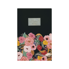 CUADERNO FLOWER NEGRO