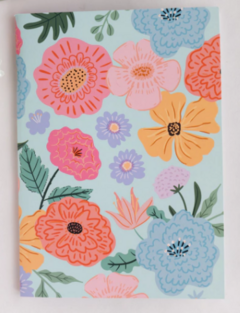 LIBRETA GRANDE-CAMELIAS AQUA- PINK