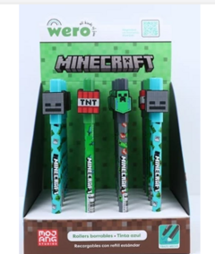 BOLIGRAFO BORRABLE WERO MINECRAFT