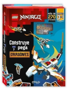 LEGO NINJAGO: CONSTRUYE Y PEGA - DRAGONES