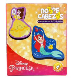 ROMPECABEZAS 3 Y 4 PIEZAS PRINCESA