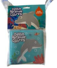 DELFIN APRENDE LOS COLORES - LIBRO PARA BAÑO + ESPONJA