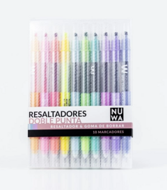 RESALTADORES NUWA BORRABLES DOBLE PUNTA X 10