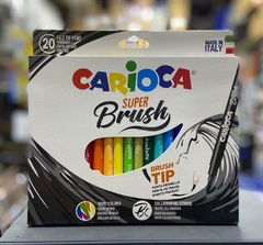 MARCADORES CARIOCA SUPER BRUSH X20