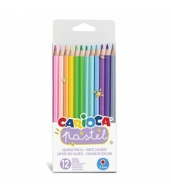 LÀPICES COLORES PASTEL CARIOCA X12