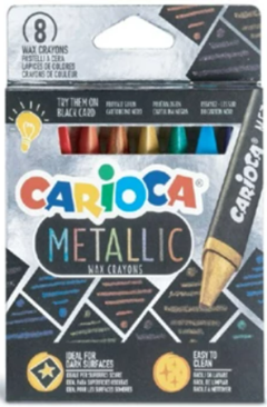 CRAYONES CARIOCA METALICOS X8