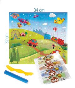 MASA GLITTER DIDO + PUZZLE PASEO